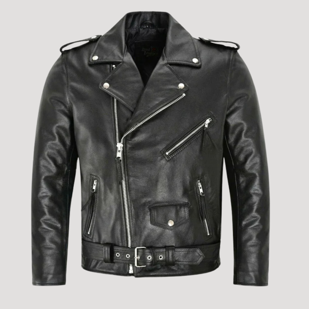 Erazm | Stylish Leather Bomber Jacket