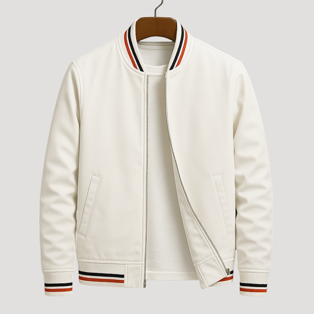 Morin | Trendy Striped Bomber Jacket