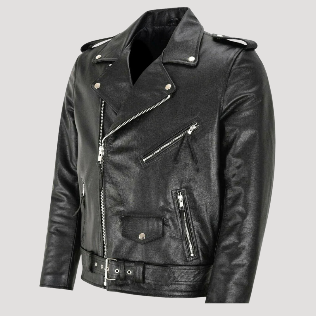Erazm | Stylish Leather Bomber Jacket