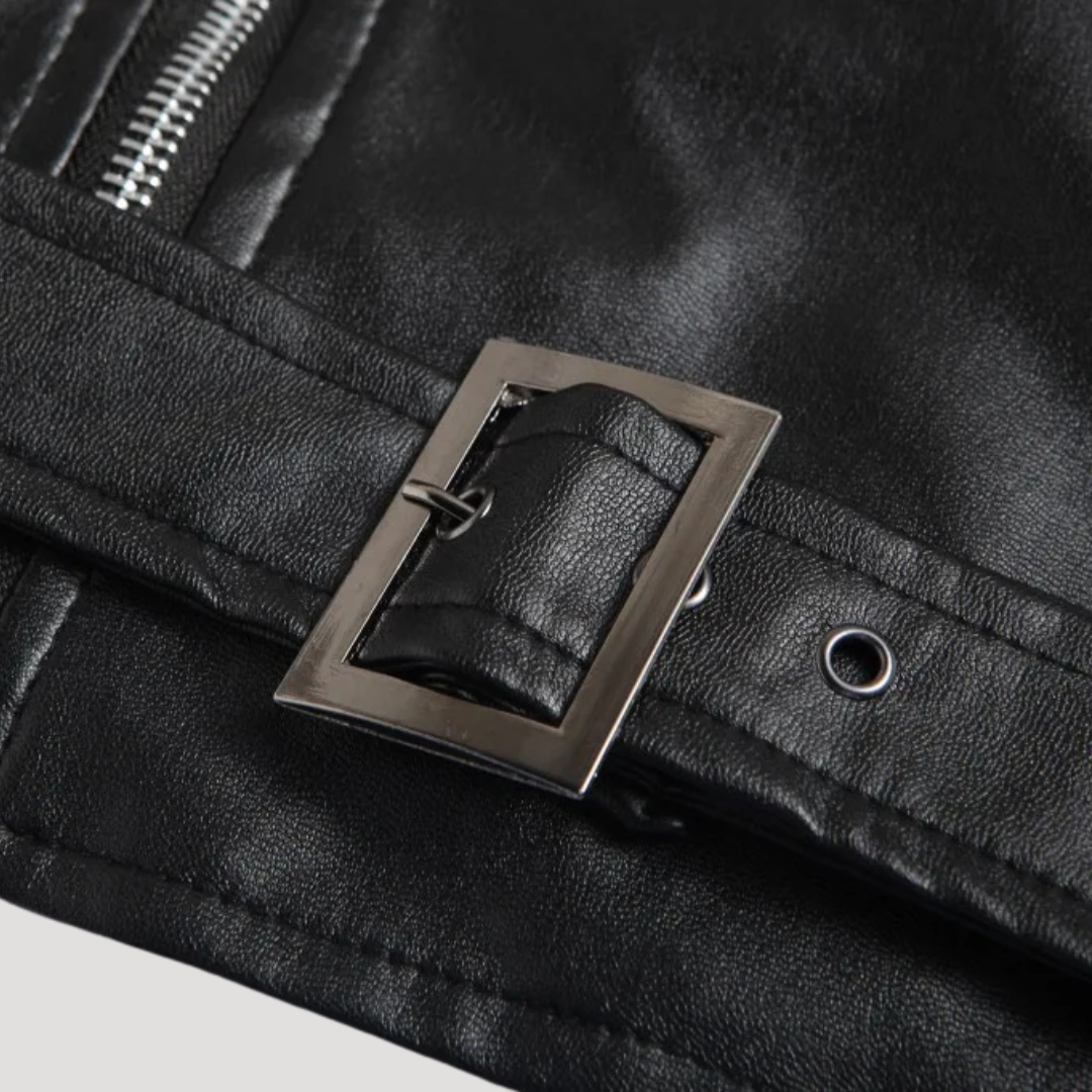 Erazm | Stylish Leather Bomber Jacket