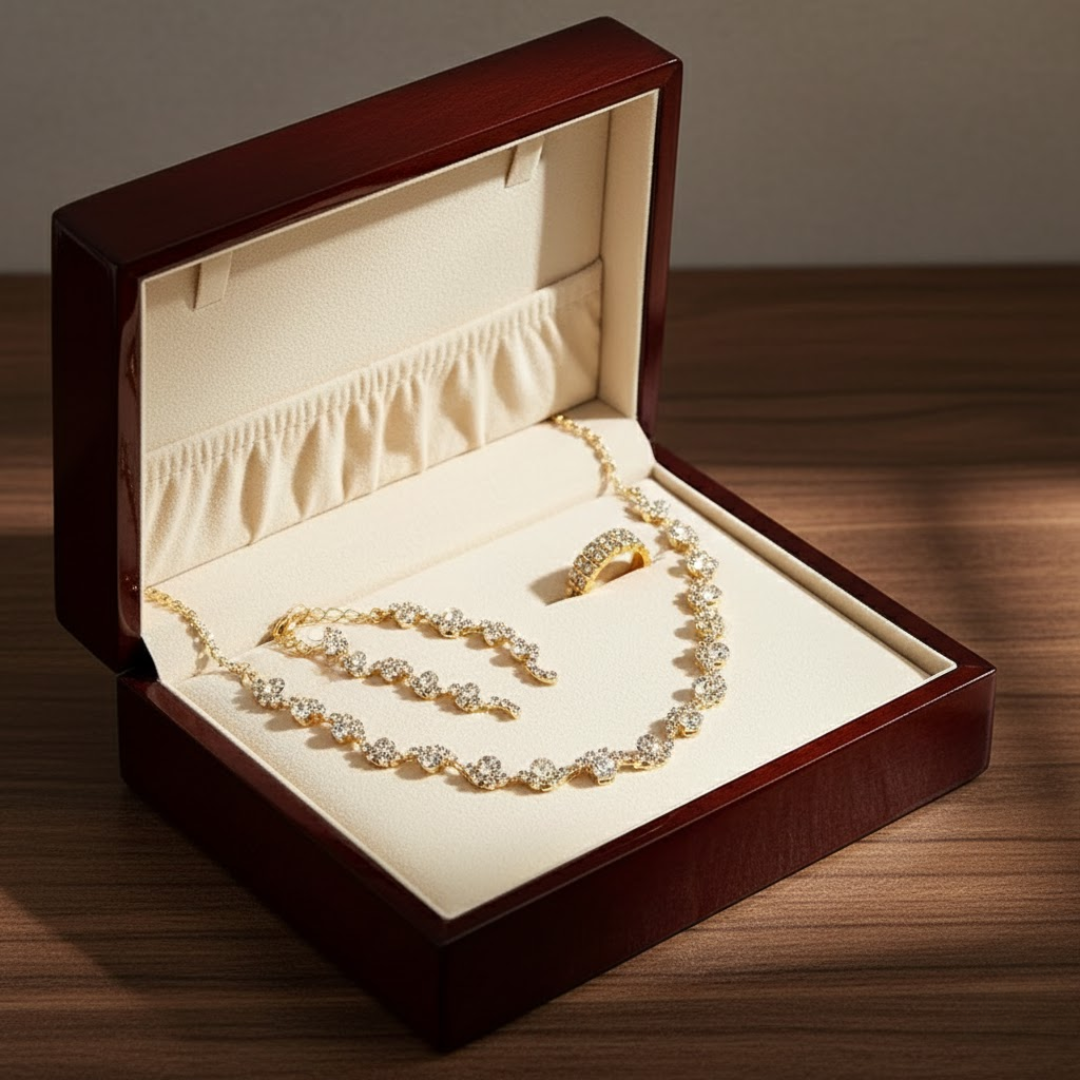 Valerine | Luxurious Sparkling Floral Jewelry Collection