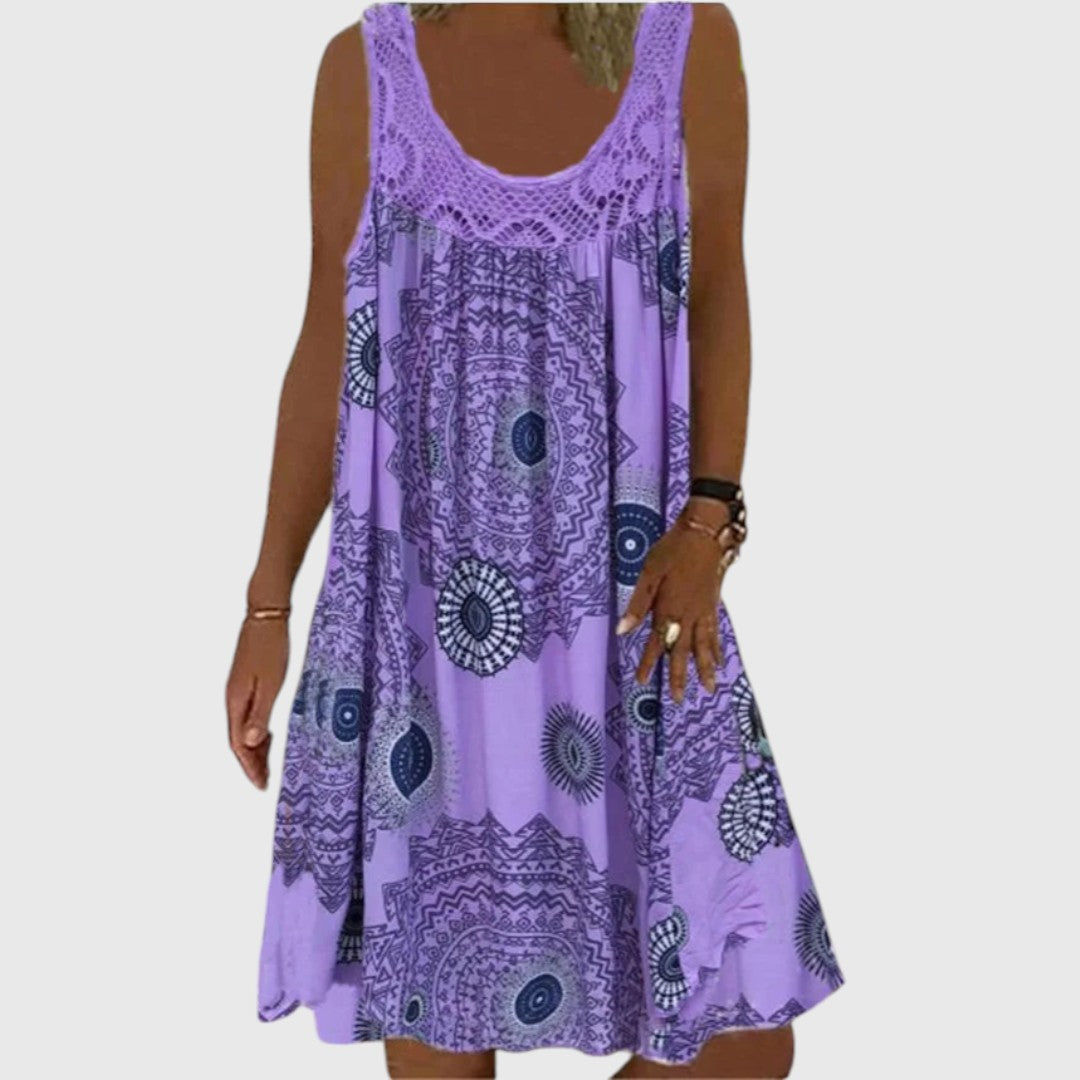 Stephanie - Ladies Sleeveless Comfortable Mini Dress