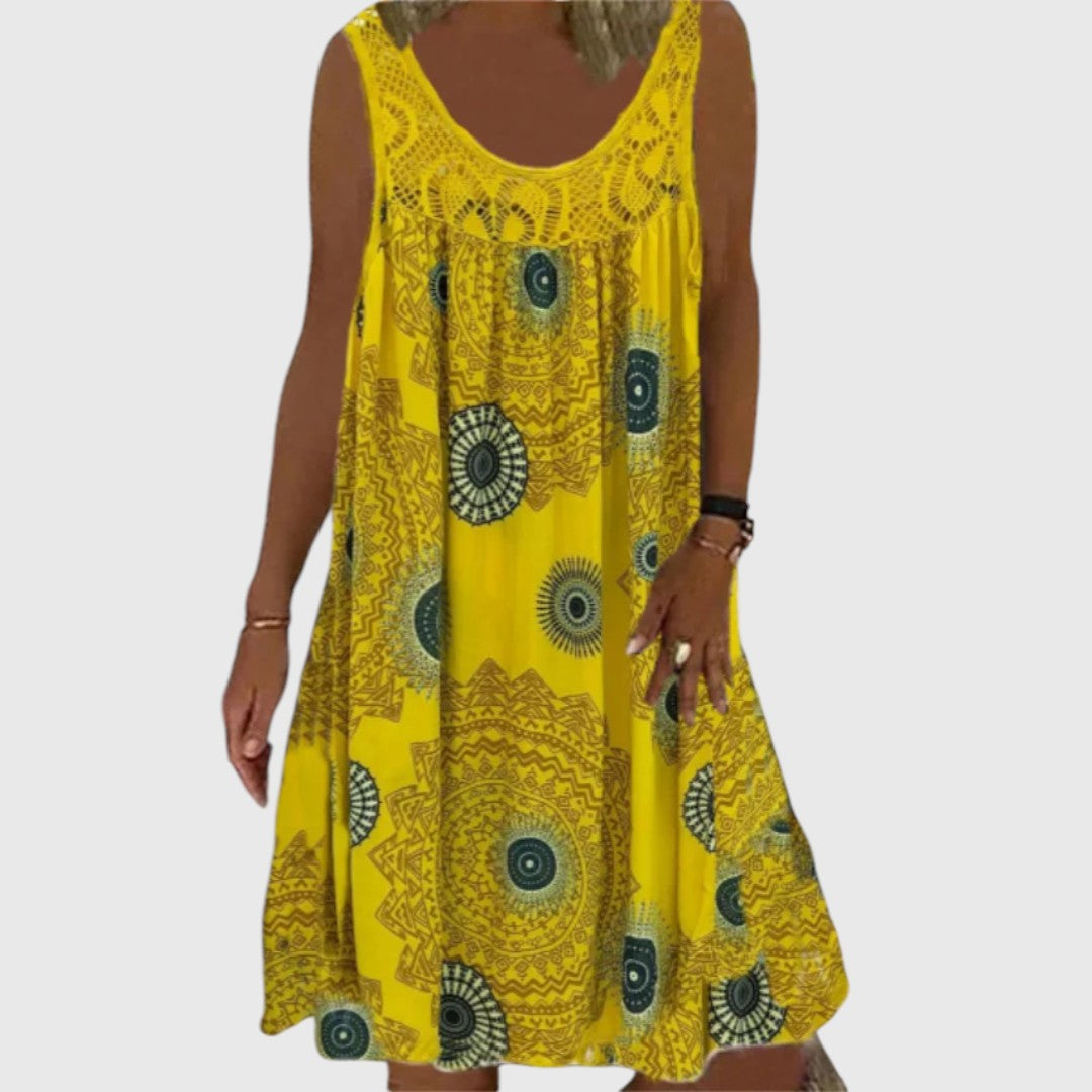 Stephanie - Ladies Sleeveless Comfortable Mini Dress