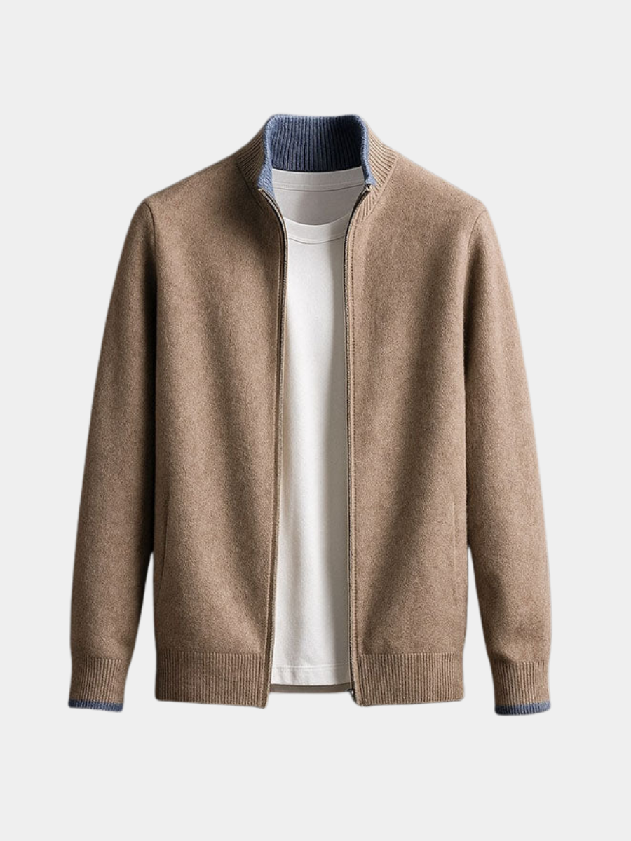 HARVEY™ | Sophisticated Wool Zip Jacket