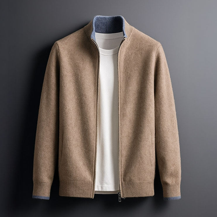 HARVEY™ | Sophisticated Wool Zip Jacket
