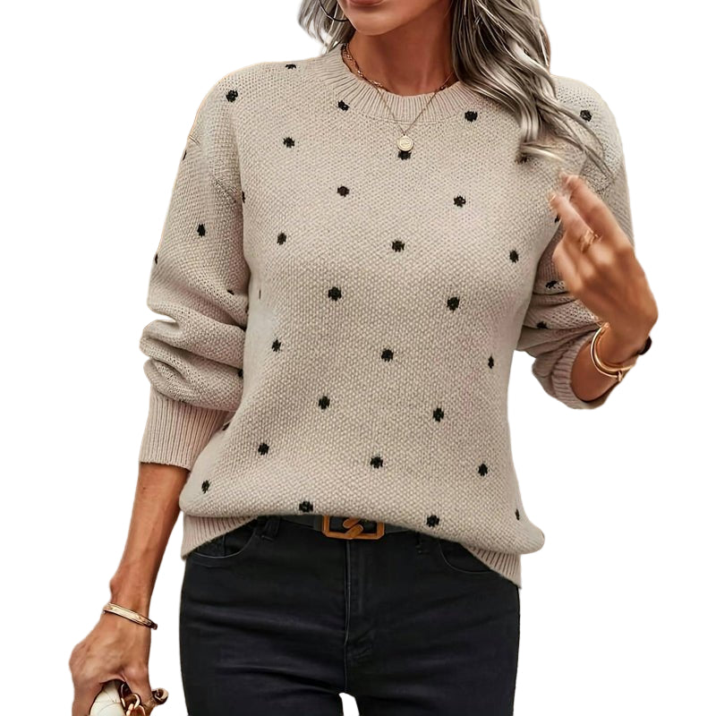 Emma - Polka Dot Knit Sweater