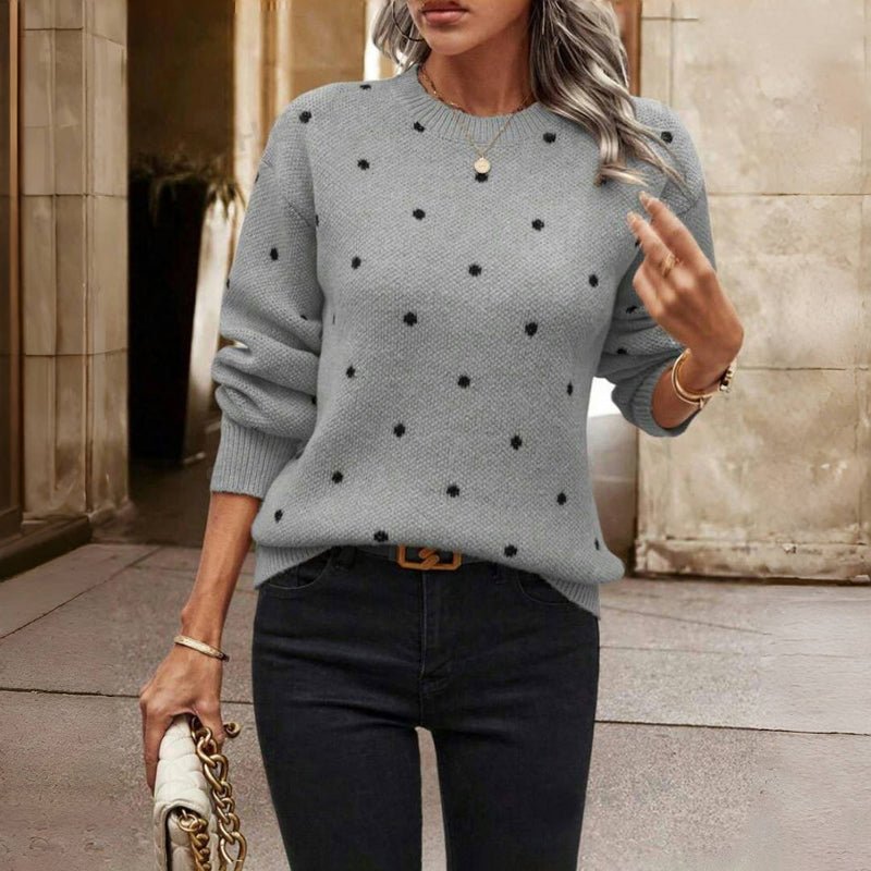 Emma - Polka Dot Knit Sweater