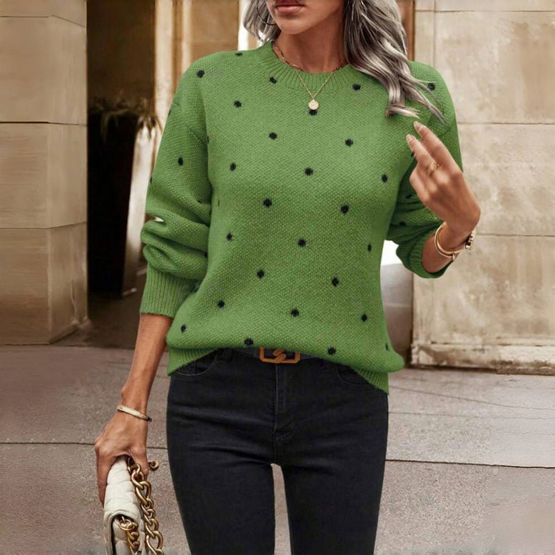 Emma - Polka Dot Knit Sweater