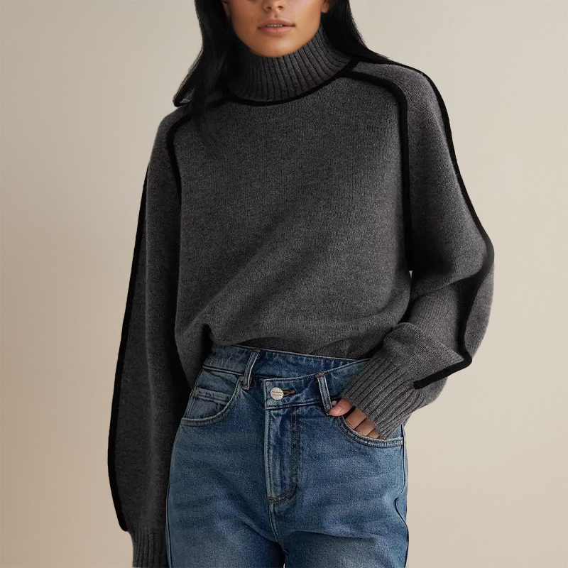 Isabella - Relaxed Roll Neck Sweater