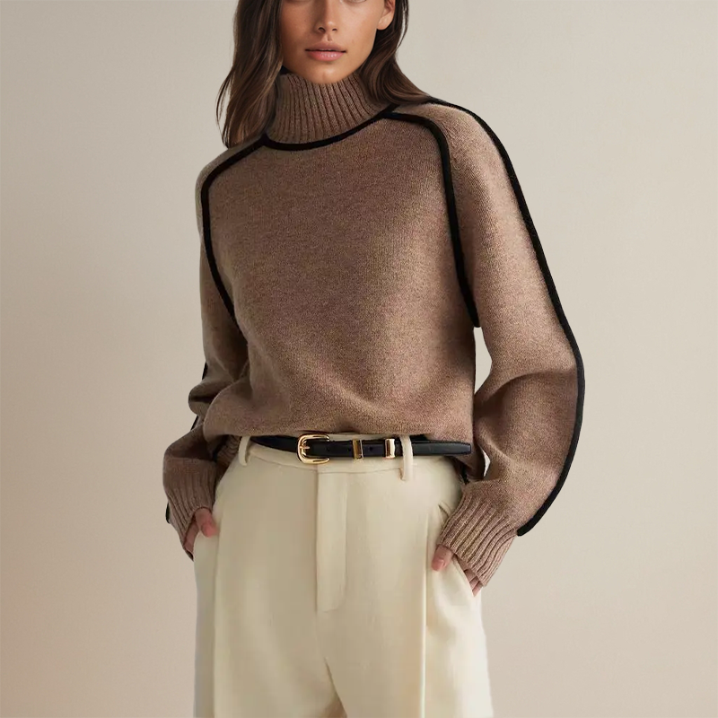Isabella - Relaxed Roll Neck Sweater
