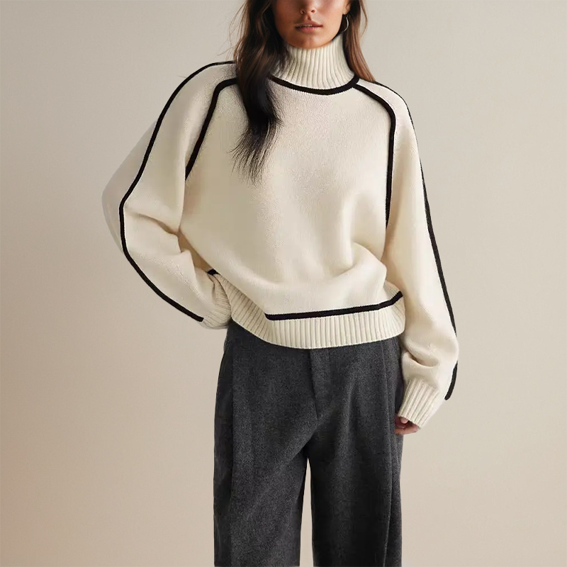 Isabella - Relaxed Roll Neck Sweater