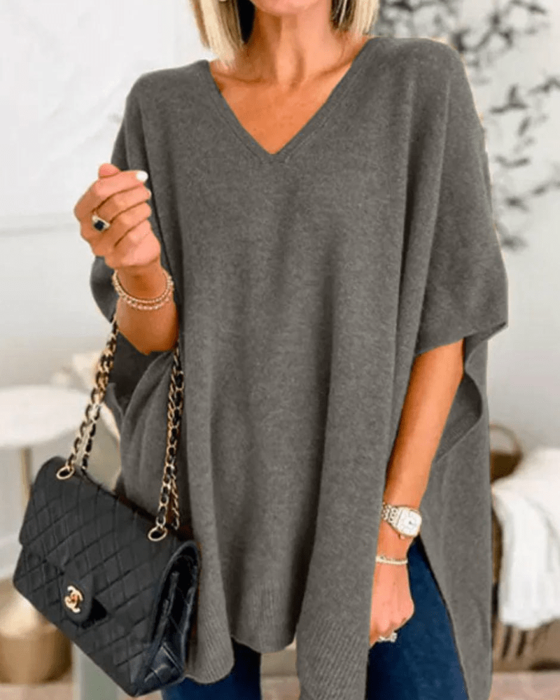Olivia - Cozy Poncho Sweater