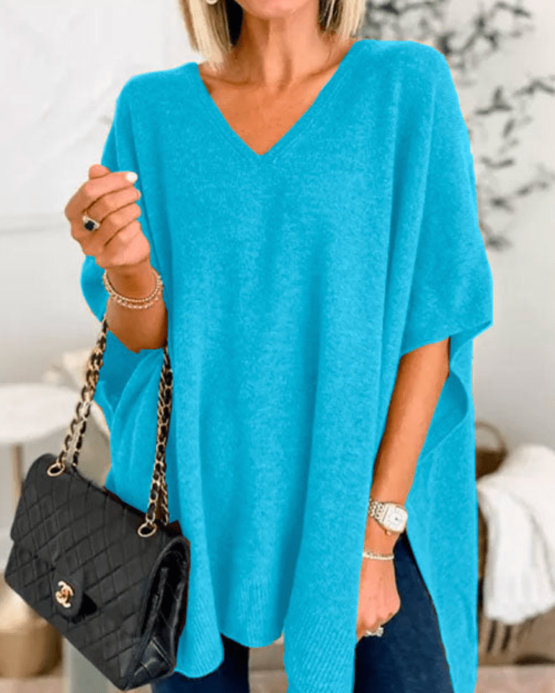 Olivia - Cozy Poncho Sweater