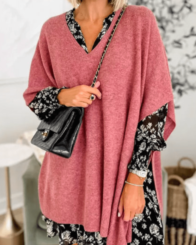 Olivia - Cozy Poncho Sweater
