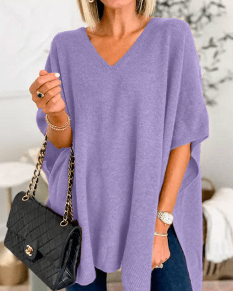 Olivia - Cozy Poncho Sweater