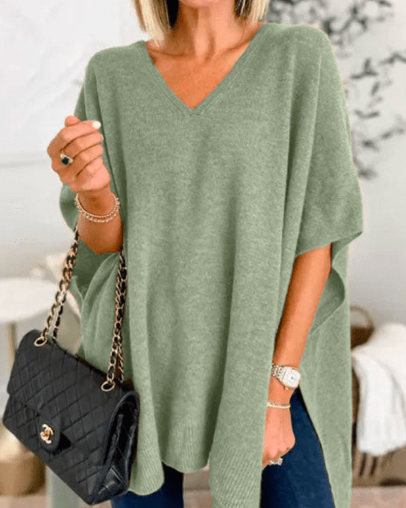 Olivia - Cozy Poncho Sweater