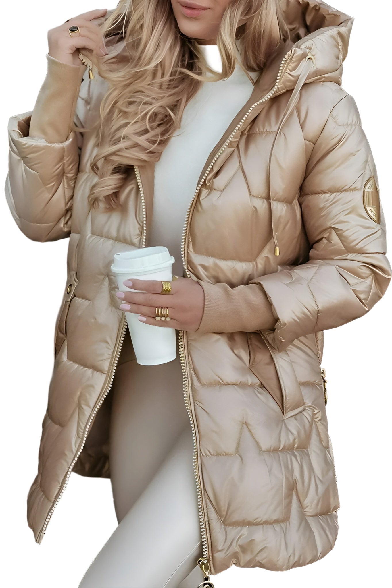 Elise | Stylish Hooded Winter Coat with Insulation
