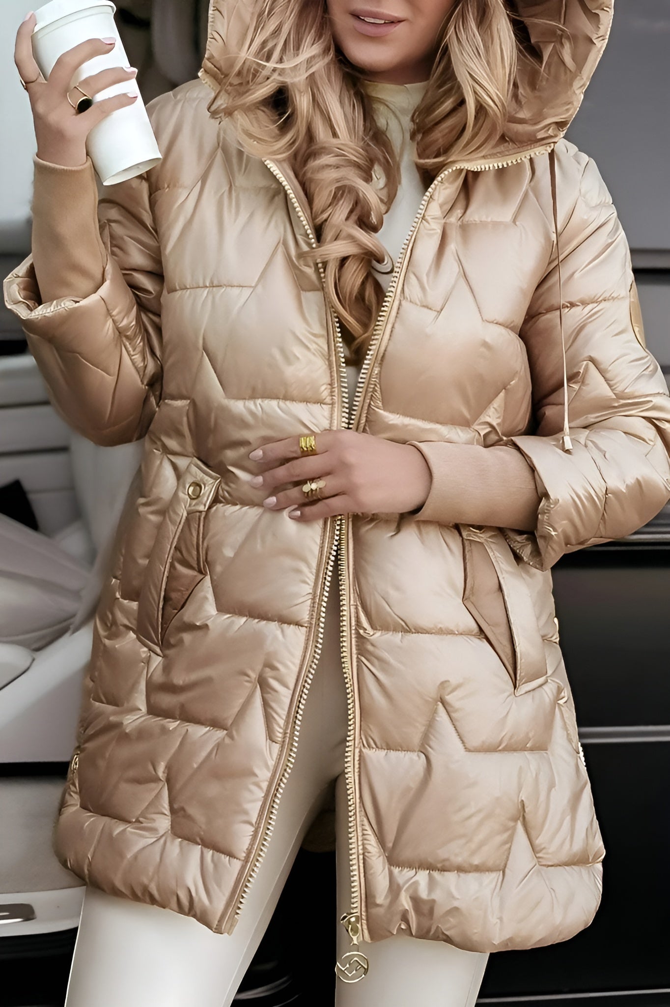 Elise | Stylish Hooded Winter Coat with Insulation