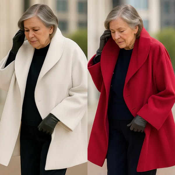 LAORA | Elegant Windproof Wool Overcoat