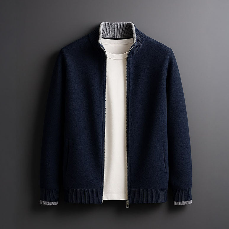 HARVEY™ | Sophisticated Wool Zip Jacket