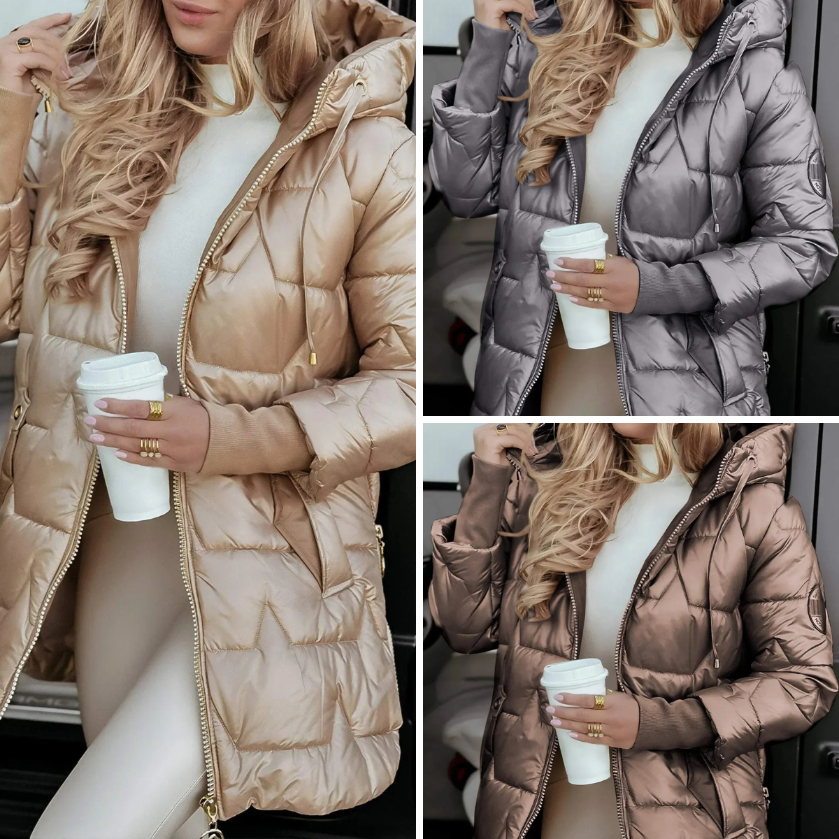 Elise | Stylish Hooded Winter Coat with Insulation